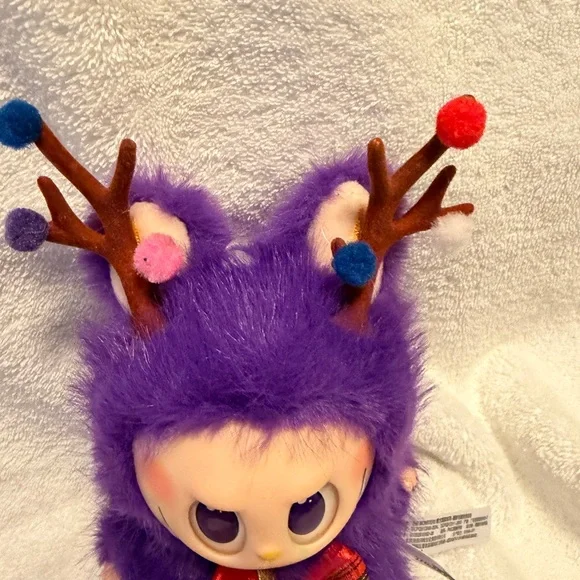 Christmas Labubu Purple Plush keychain + free cup wrap and keychain - Picture 2 of 7